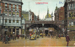 ROYAUME UNI - London - Ludgate Circus - Colorisé - Animé -  Carte Postale Ancienne - Other & Unclassified