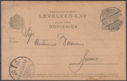 ⁕ Hungary 1907 ⁕ ZENGG / SENJ - FIUME, Levelező-lap, Magyar Kir. Posta 5 Filler, Dopisnica ⁕ Postal Stationery #4 - Ganzsachen