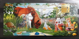 AUSTRALIA 1997 Pets Hong Kong Stamp Exhbition  Used Mini Sheet Block - Blokken & Velletjes