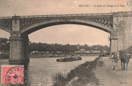 FRANCE - Melun - Le Quai De Halage Et Le Pont - Carte Postale Ancienne - Melun