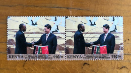 Kenya 2013 Diplomatic Relations With China 110SH Pair (top Value) Fine Used - Kenia (1963-...)