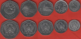 Sao Tome And Principe Set Of 5 Coins: 100 - 2000 Dobras 1997 "FAO" UNC - Santo Tomé Y Príncipe