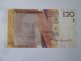 Gibraltar 20 Pounds 2011 Banknote Very Good Conditions See Pictures - Gibraltar