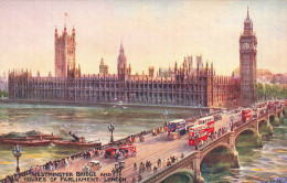 ROYAUME UNI - Angleterre - Westminster Bridge And Houses Of Parliament - London - Carte Postale Ancienne - Westminster Abbey