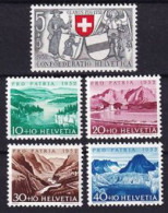 1952. Switzerland. Pro Patria. MNH. Mi. Nr. 570-74 - Ongebruikt