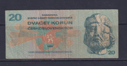 CZECHOSLOVAKIA  - 1970 20 Korun Circulated Banknote - Czech Republic