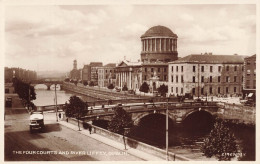IRLANDE - Dublin - The Four Courts And River Liffey -  Carte Postale Ancienne - Dublin