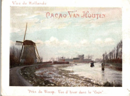 Chromo Cacao Van Houten Pres De Weesp Vue D Hiver Dans Le Gein - Van Houten