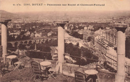 FRANCE - Royat - Panorama De La Ville Et Clermont Ferrand - Carte Postale Ancienne - Royat