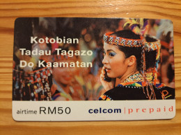 Prepaid Phonecard Malaysia, Celcom - Woman - Malaysia