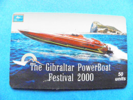 CHIP Phonecard Gibraltar PowerBoat Boat Festival 2000 50 Units  - Gibilterra