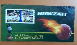 AUSTRALIA 2006 Tha Ashes  Used Mini Sheet Block - Blocks & Sheetlets