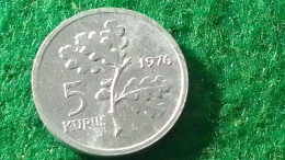 TÜRKİYE - 1976   -  5   KURUŞ - Turquie