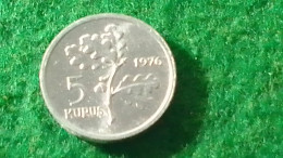 TÜRKİYE - 1976   -  5   KURUŞ - Turquie