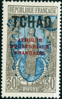 CIAD, CHAD, COSTUMI LOCALI, 1930, FRANCOBOLLI NUOVI (MLH*) Mi:TD 46, Scott:TD 31, Yt:TD 38 - Unused Stamps