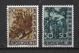 Liechtenstein 1960 Bäume Mi.Nr. 399/401 Gestempelt - Gebraucht