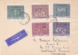 PAINTINGS STAMPS ON COVER 1960 POLAND - Briefe U. Dokumente