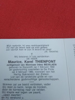 Doodsprentje Maurice Karel Thienpont / Nazareth 1/2/1902 De Pinte 3/2/1983 ( Irène Meirlaen ) - Religion & Esotérisme
