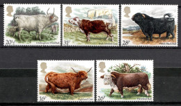 Great Britain 1984 Reino Unido / Animals Mammals Cows Bulls Cattle MNH Fauna Vacas Mamíferos Säugetiere / Mn16  40-39 - Koeien