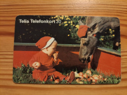 Phonecard Sweden - Donkey, Baby - Suecia
