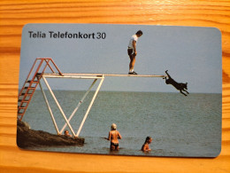 Phonecard Sweden - Dog - Schweden