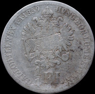 LaZooRo: Italy Under Austria 1/4 Florin 1859 V F / VF - Silver - Lombardo-Veneto