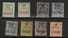 Zanzibar YT 17, 20 N*, 22/24, 26 Oblit. - Usados