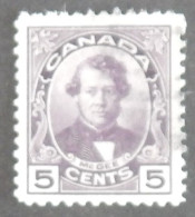 CANADA YT 126 OBLITÉRÉ "D ARCY MCGEE" ANNÉE 1927 - Oblitérés