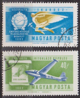 Histoire De L'aviation - HONGRIE - Le Vol D'Icare - Planeur - N° 232-233 - 1962 - Used Stamps