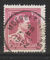 COB 832 Oblitération Centrale MOERBEKE (WAAS) - 1936-1957 Collar Abierto