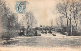 80 - BRAY - Un Courant De La Somme Entre Le Moulin De Bray Et Celui De Laneuville -les-Bray - Ecluse Animée - Bray Sur Somme