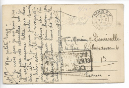 BUCAREST Censure Sur Carte Pour La France 10/1919  ....   G - Poststempel (Marcophilie)