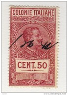 MARCA DA BOLLO/REVENUE- COLONIE  ITALIANE CENT. 50 - Italian Eastern Africa