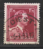 COB 832 Oblitération Centrale Touristique DIEST - 1936-1957 Open Collar