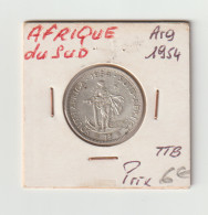 Afrique Du Sud  -  1 Shilling Arg.  -   1954  -  TTB - South Africa