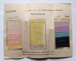 Ancien Echantillon De Tissu Galeries Lafayette Paris Publicité Parfumerie D'Orsay - Nettoyo - Voile De Coton Uni - Kant En Stoffen