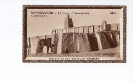 Chromo SOUDAN Tombouctou Mur D'enceinte Colonies Françaises  Afrique Pub: Chocolat Suchard TB 139 X 59 Mm 2 Scans - Suchard