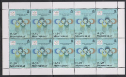 Olympics 2004 - History - MONTSERRAT - Sheet MNH - Ete 2004: Athènes