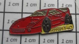 3219 Pin's Pins / Beau Et Rare / AUTOMOBILES / FERRARI F40 Je Peux Pas Me Tromper C'est écrit Dessus ! - Ferrari