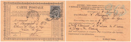 CARTE PRECURSEUR PRIVEE. MOREAU FRERES MARSEILLE. CADRE FLEURONÉ. - Tarjetas Precursoras