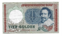 * NETHERLANDS 10 GULDEN  1953   86 - 10 Florín Holandés (gulden)