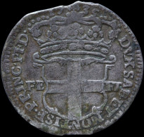 LaZooRo: Italy SARDINIA 5 Soldi 1735 F / VF - Silver - Piémont-Sardaigne-Savoie Italienne