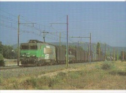 CP Trains - 30 Gard - BB 407223 Descend La Rive Droite En Tète D'une Rame Marchandises Vers L' Ardoise - Cp N° 83 - Roquemaure