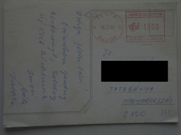 D200821 CPM AK   Senta Serbia  Yugoslavia  - EMA  Red Meter  Freistempel   16.12.88 - Other & Unclassified