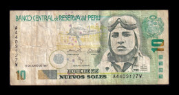 Perú 10 Nuevos Soles 11.06.1997 Pick 166a Bc/Mbc F/Vf - Peru