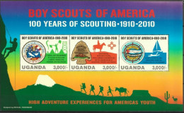 Uganda 2010, 100th Scout In USA, 3val In BF - Ouganda (1962-...)