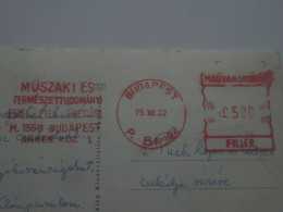 D200823 CPM AK 3d Postcard -Express 1975-EMA Red Meter  Freistempel Műszaki és TT Egy. Szöv.  Budapest - Siófok Puch - Viñetas De Franqueo [ATM]