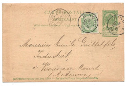 CPA  Emile Guillet Vivier Ardennes Charbonnages  De Ressaix ,SOCIETE ANONYME écrite De BINCHE 1902  524 - Mercanti