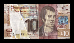 Escocia Scotland 10 Pounds 2014 Pick 229Ja Mbc Vf - 10 Pounds