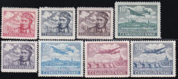 Czechoslovakia 1946 Airmail MNH Michel 493/500 - Luchtpost